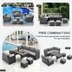 preview thumbnail 8 of 84, AECOJOY 7 Pieces Patio Furniture Set Outdoor Sectional Sofa Rattan Conversation Set