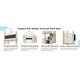 preview thumbnail 11 of 14, Twin over Twin House Bunk Bed For Kids with Stylish and Simple Look Castle Shape Bunk Bed