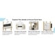 preview thumbnail 11 of 14, Twin over Twin House Bunk Bed with White Storage Staircase and Blackboards
