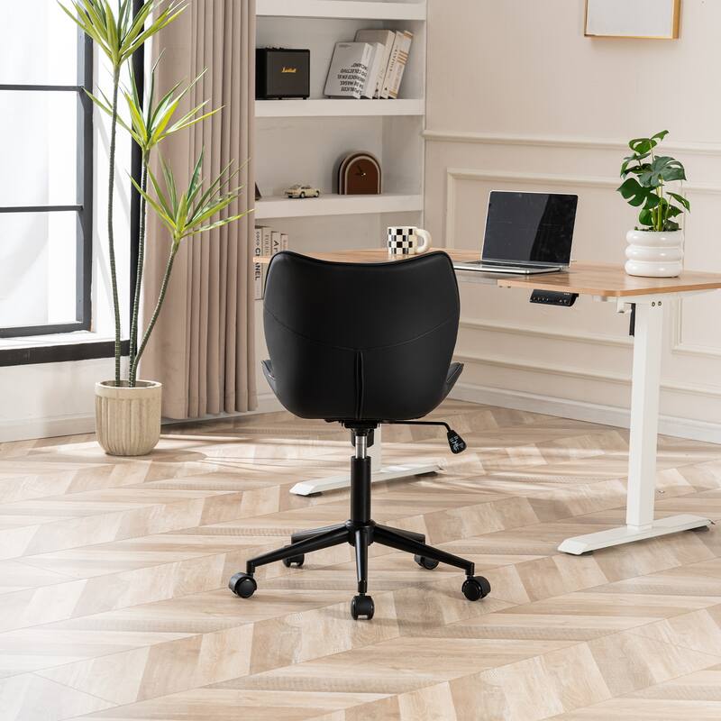 Swivel Armless Desk Chair Office Chairs Makeup Vanity Chair