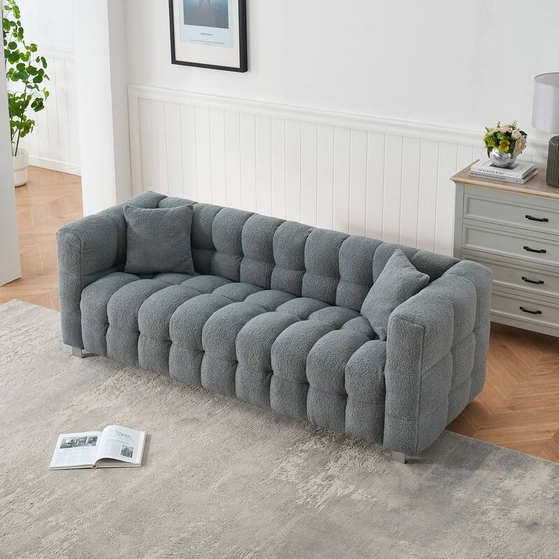 80" Checkersfield High Back (13.4") Upholstered Sofa (Improved, New)