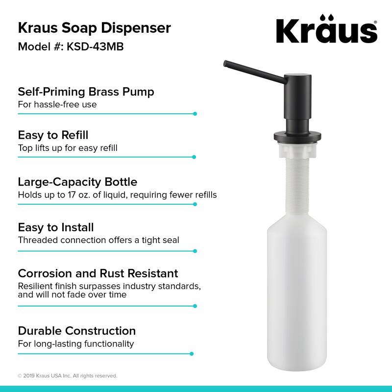 Kraus Kitchen Soap and Lotion Dispenser