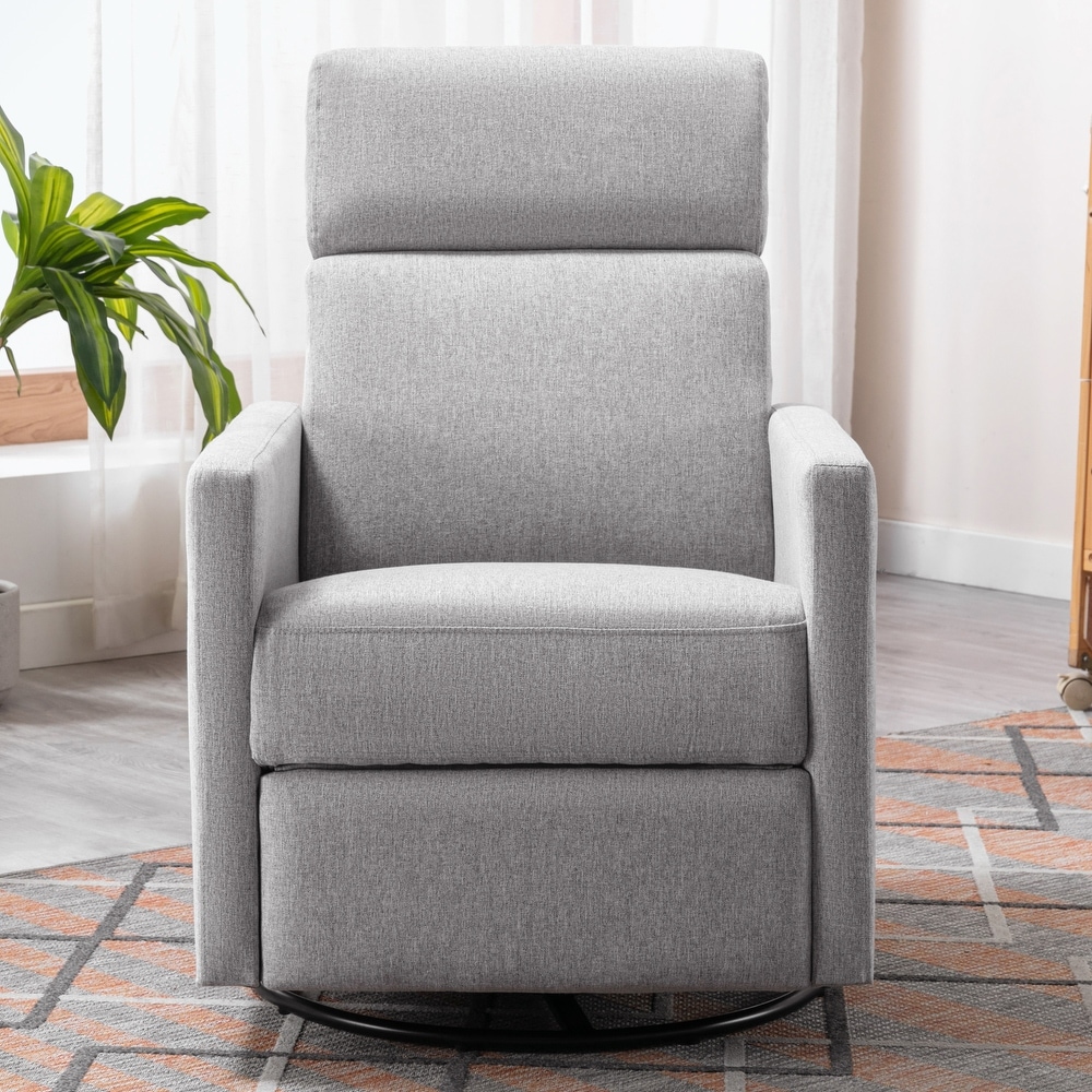 Gray best sale swivel chair