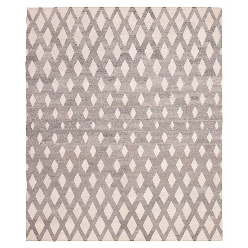 Ankara FW Grey Kilim 8'4" x 10'1" - 8'4 x 10'1 - Dark Grey - 8'4 x 10'1