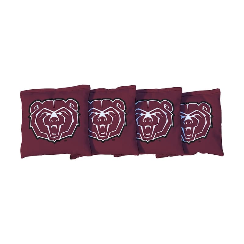 Missouri State University Bears Maroon Cornhole Bags - Corn Filled