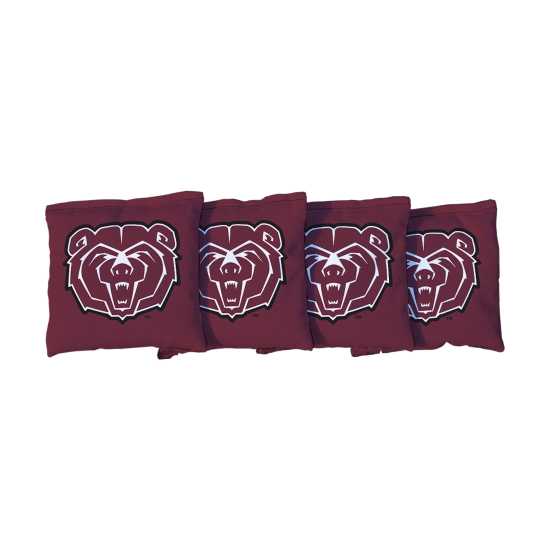 Missouri State University Bears Maroon Cornhole Bags