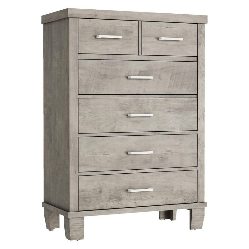 6/7 Drawer Dresser for Bedroom, Modern Wood Chest with Metal Handles, Storage Organizer for Closet