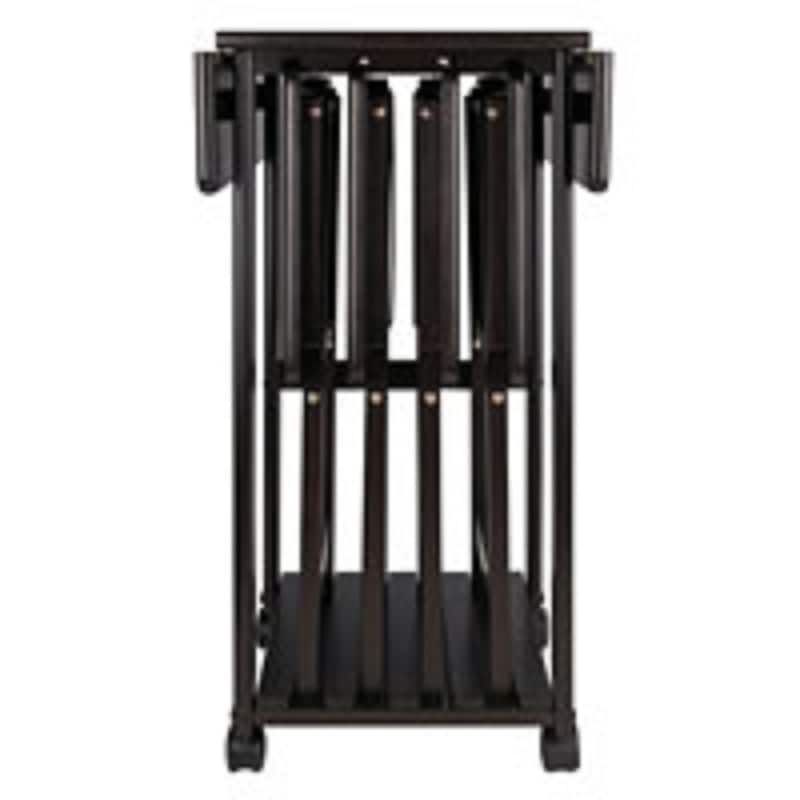 Set of 5 Dark Brown Snack Tray – 33.75”