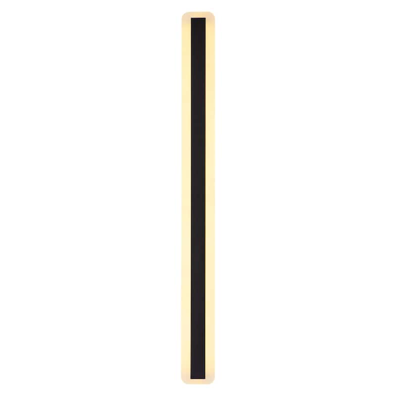 1-Light Modern Linear Strip Integrated LED IP65 Waterproof Indoor/ Outdoor Wall Light