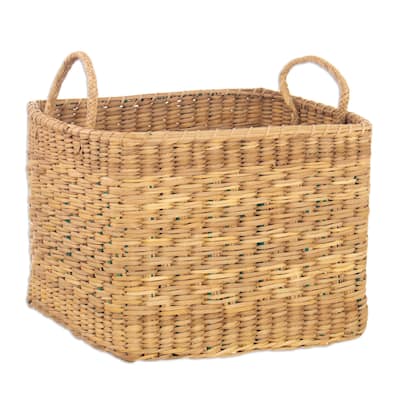 Novica Handmade Neat Nature Natural Fiber Basket