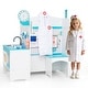 preview thumbnail 1 of 18, Gymax Kids Doctor Play Set w/Faucet Sink ECG Monitor Body Parts Blue