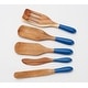 preview thumbnail 2 of 4, Mad Hungry 5-Piece Acacia Wood Mini Spurtle Set Blue
