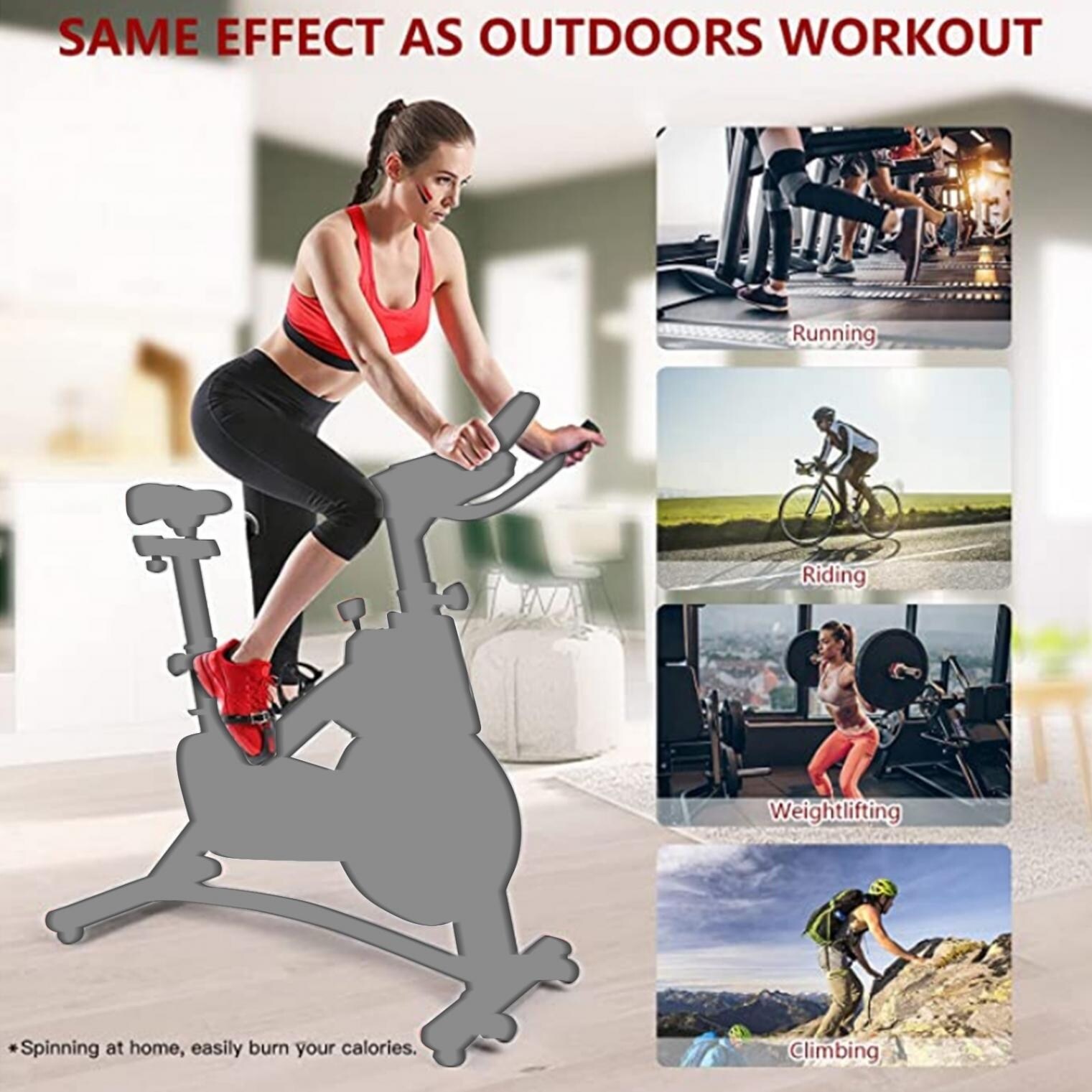 Indoor Cardio Spinning Fitness gym equipment Heavy Duty Exercise Bike 28kg 