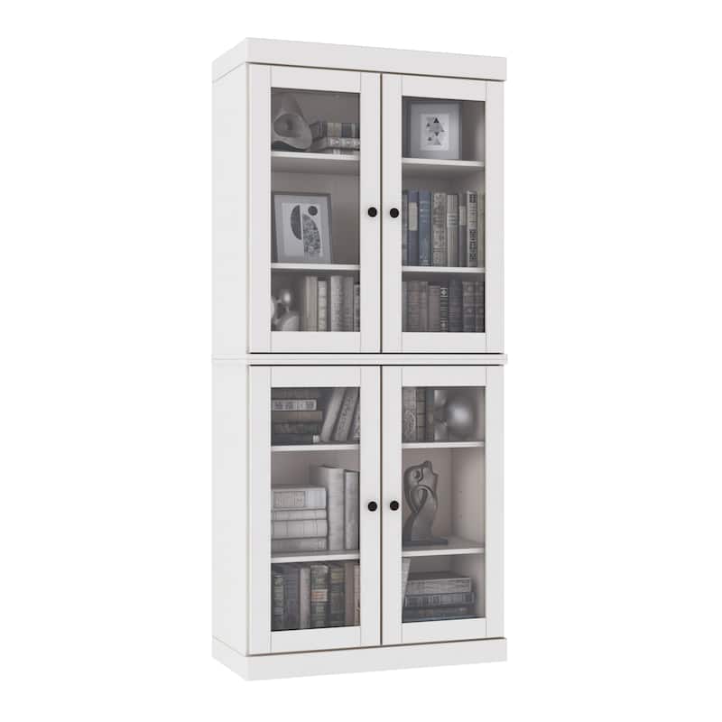 100% Solid Wood 6-Shelf Bookcase with Optional Doors by Palace Imports