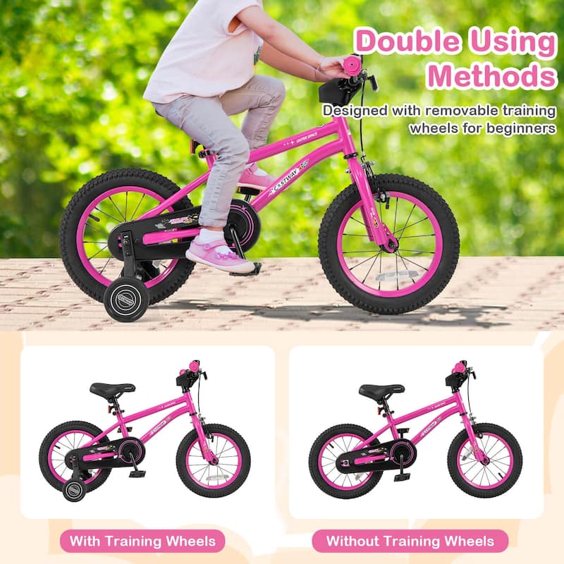 Costway 14/16/18-Inch Kid’s Bike for 4-7 Years Old with Adjustable - See Details