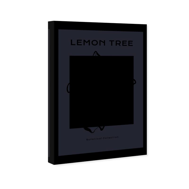Wynwood Studio Canvas Food and Cuisine The Lemon Tree Poster Black and Tan Modern & Contemporary Wall Art Canvas Print