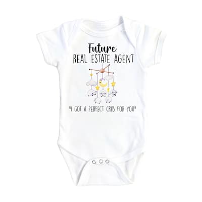 Real Estate - Baby Boy Girl Clothes Infant Bodysuit Funny Cute Newborn 1B