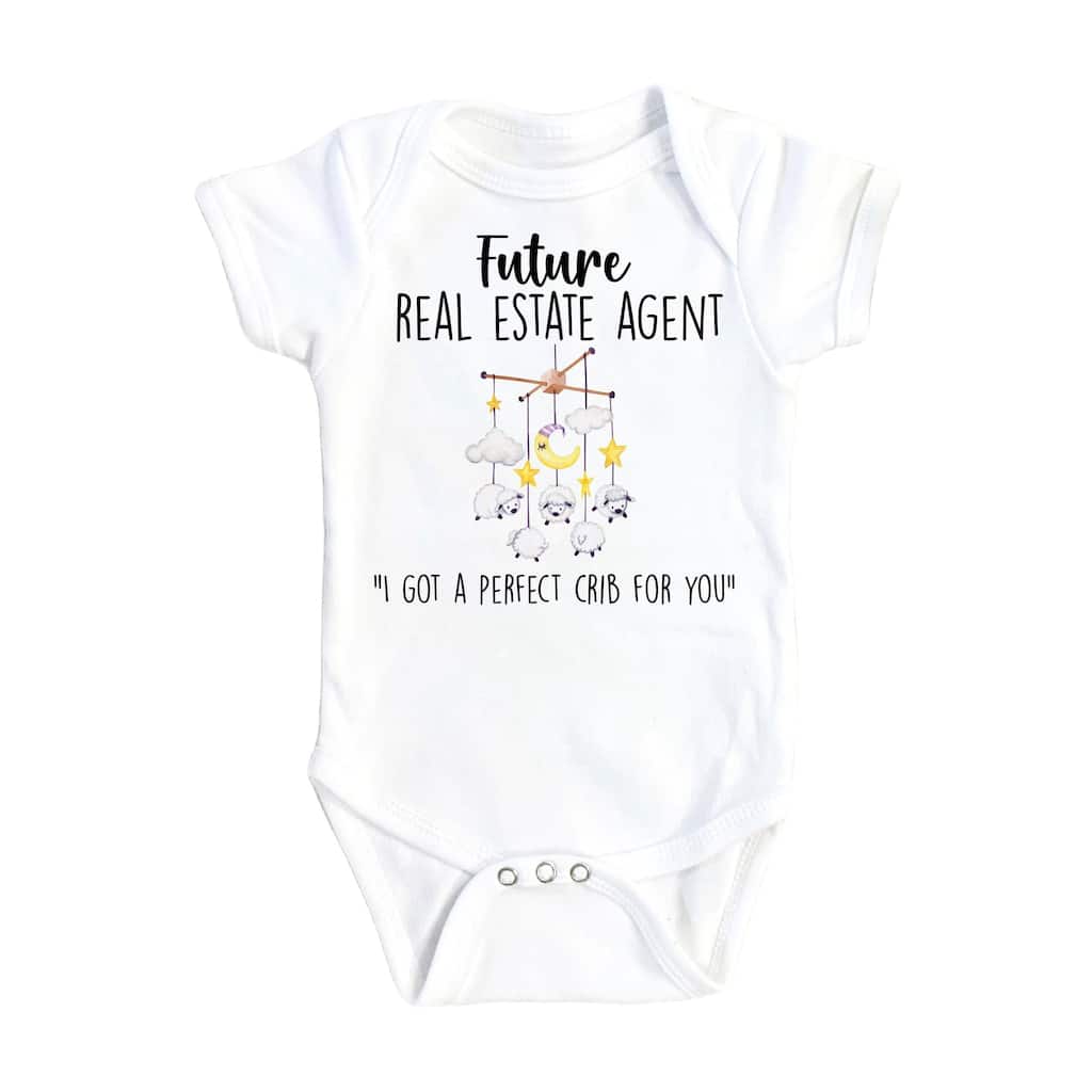 Real Estate - Baby Boy Girl Clothes Infant Bodysuit Funny Cute Newborn 1B