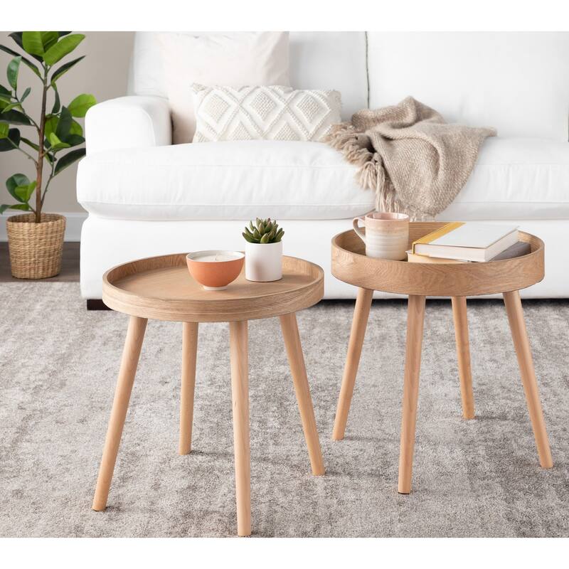 Carson Carrington Stone Side Table Set
