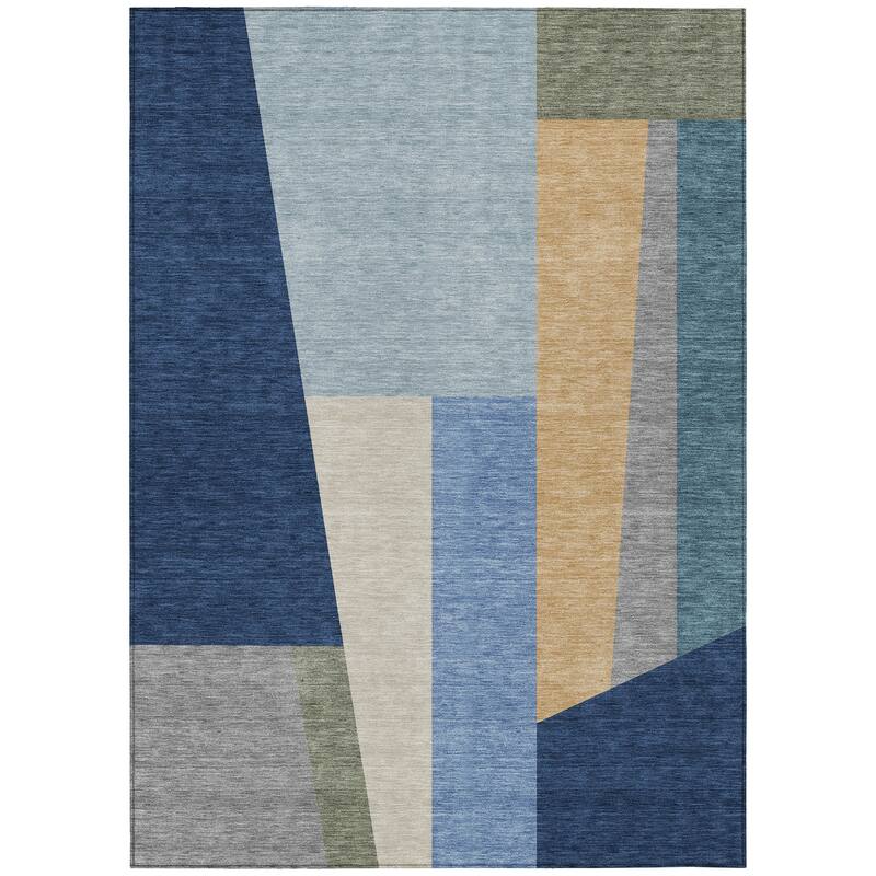 Machine Washable Indoor/ Outdoor Contemporary Jolie Chantille Rug