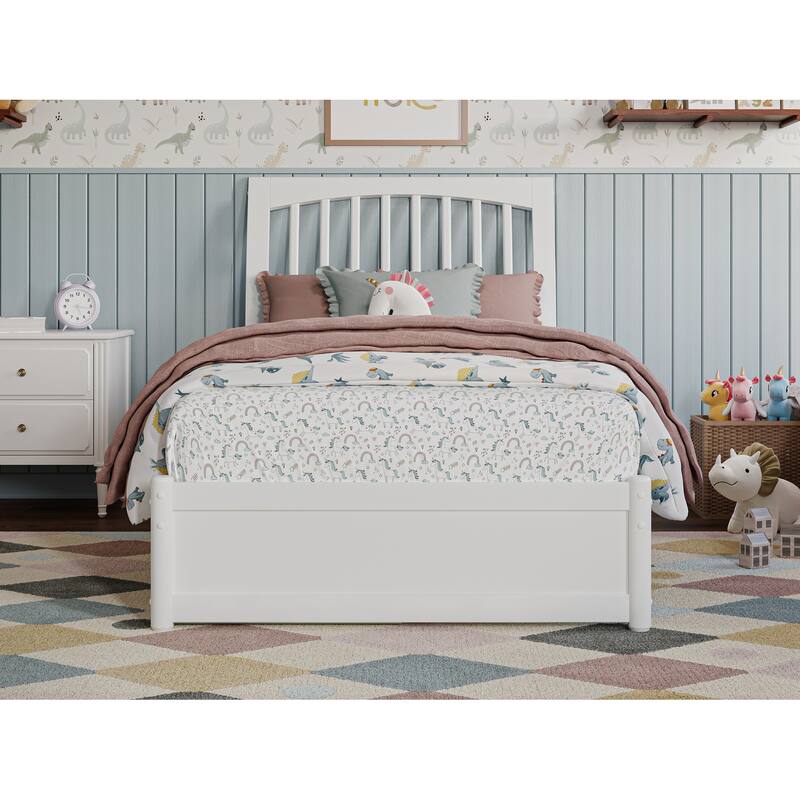 Roslyn Platform Bed with Panel Footboard and Storage Drawers