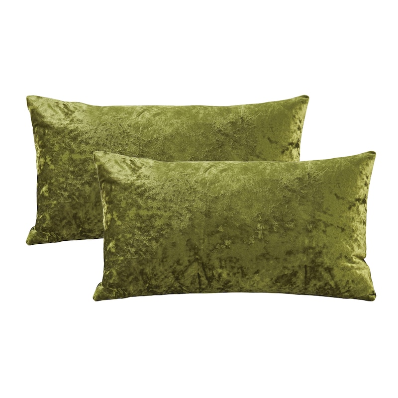 Rancho Crushed Velvet Throw Pillow Cover Set, NO INSERT
