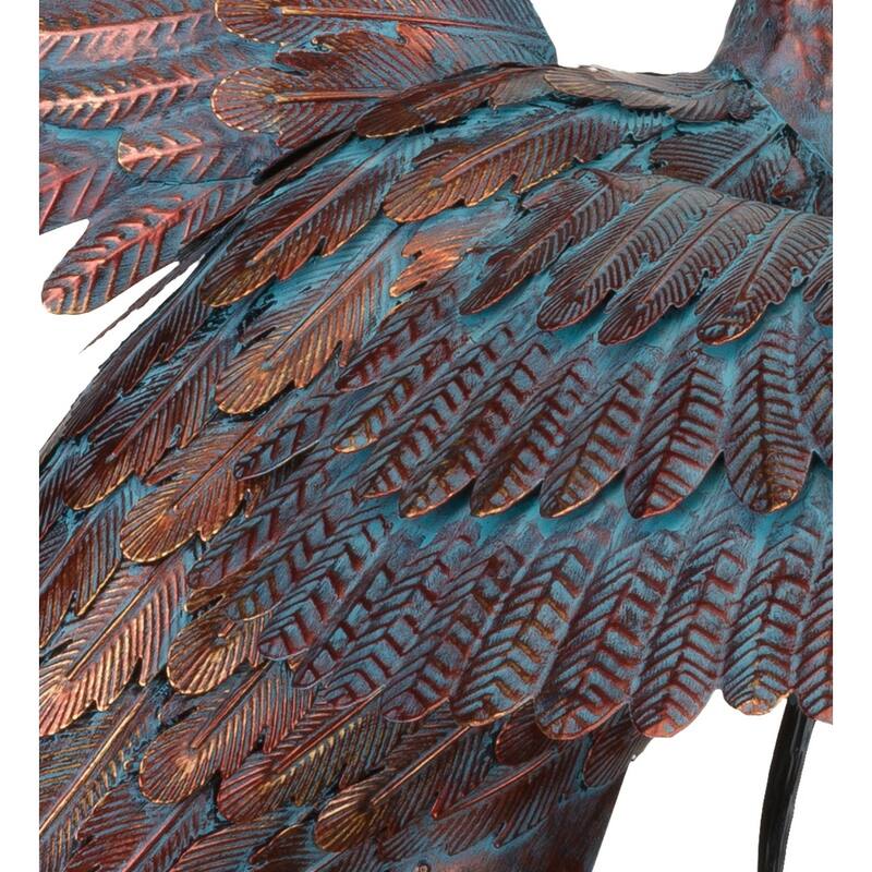 Copper Patina Heron 48" - Dancing - 37"x19"x48.5"