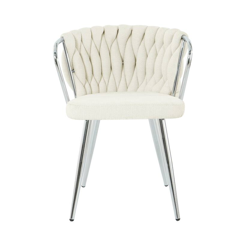 Modern Dining Chair with Metal Legs (Set Of 2)