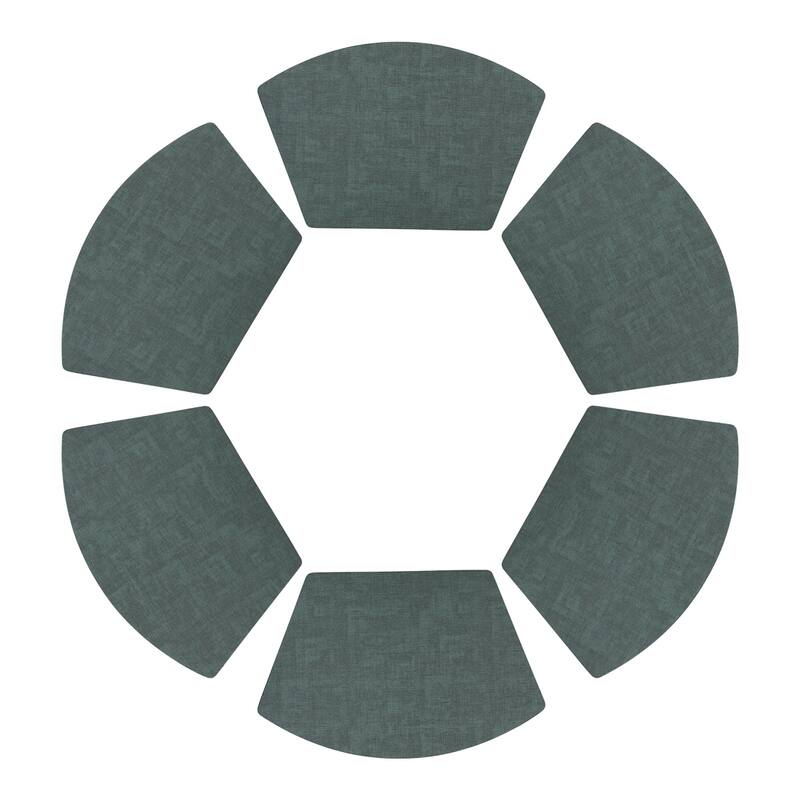 Set of 6 Faux Leather Placemats for Kitchen Dining Table Decor Heat Resistant Table Placemats Wipeable Table Mat - 19*12in