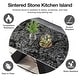 preview thumbnail 55 of 56, 110.24" Extendable Rectangular Sintered Stone Double Pedestal Dining Table Seat 8-12