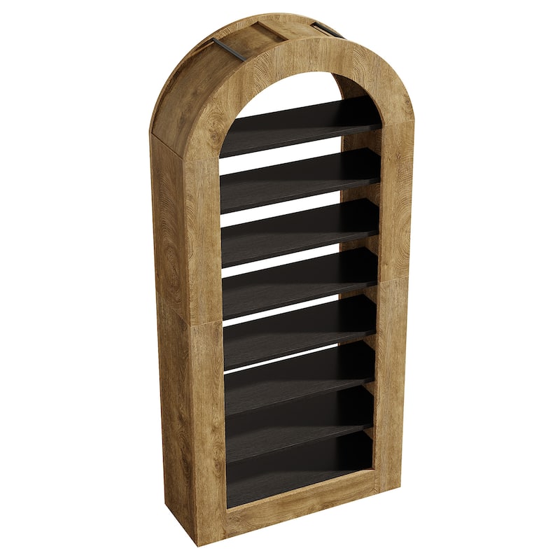 8-tier Arched Shoe Rack, 70.9" Tall Freestanding Shoe Storage Cabinet