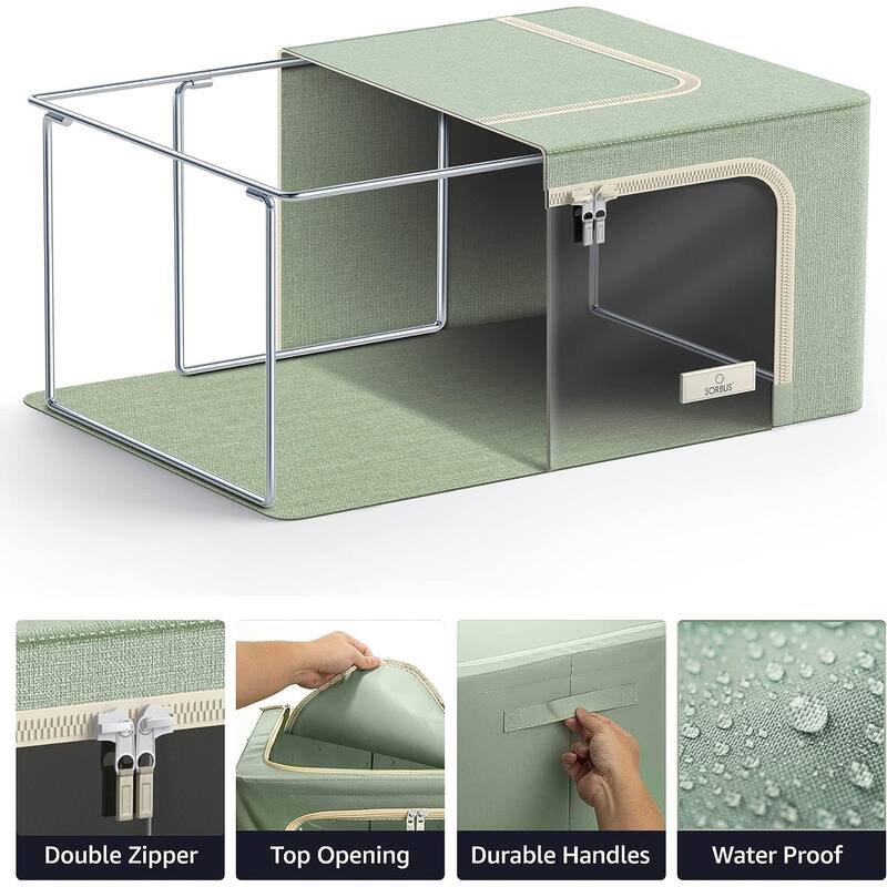Storage bins with Window (Single) - 8'' H X 15.75'' W X 12'' D