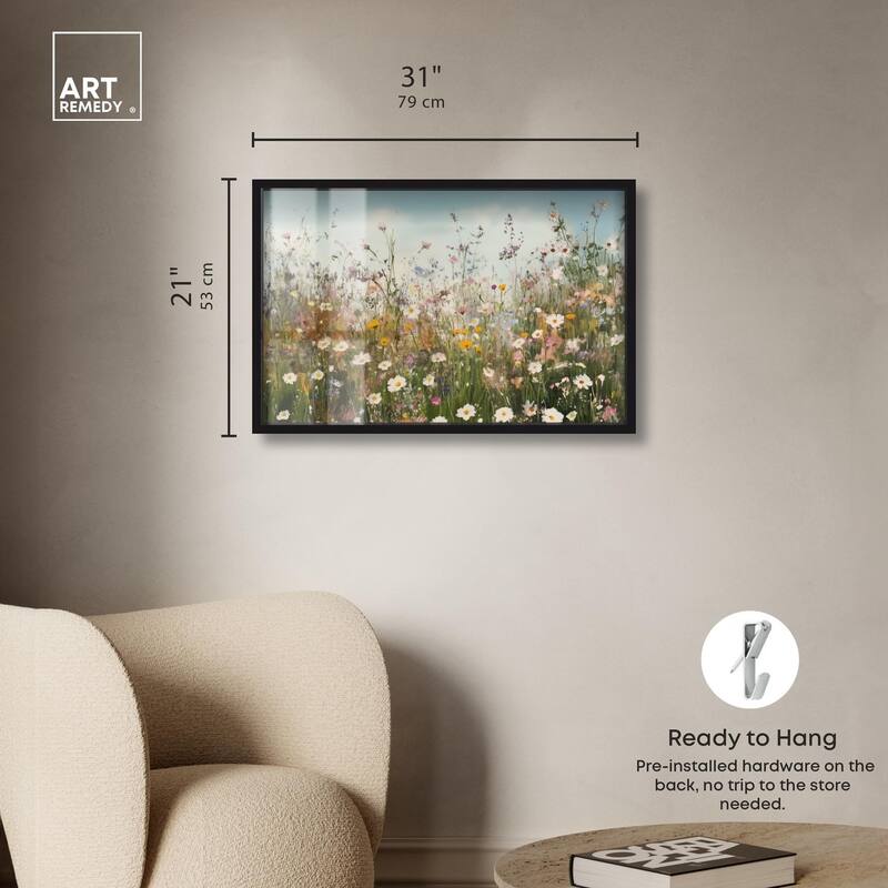 Glimmering Glade Garden III Shadowbox by Art Remedy