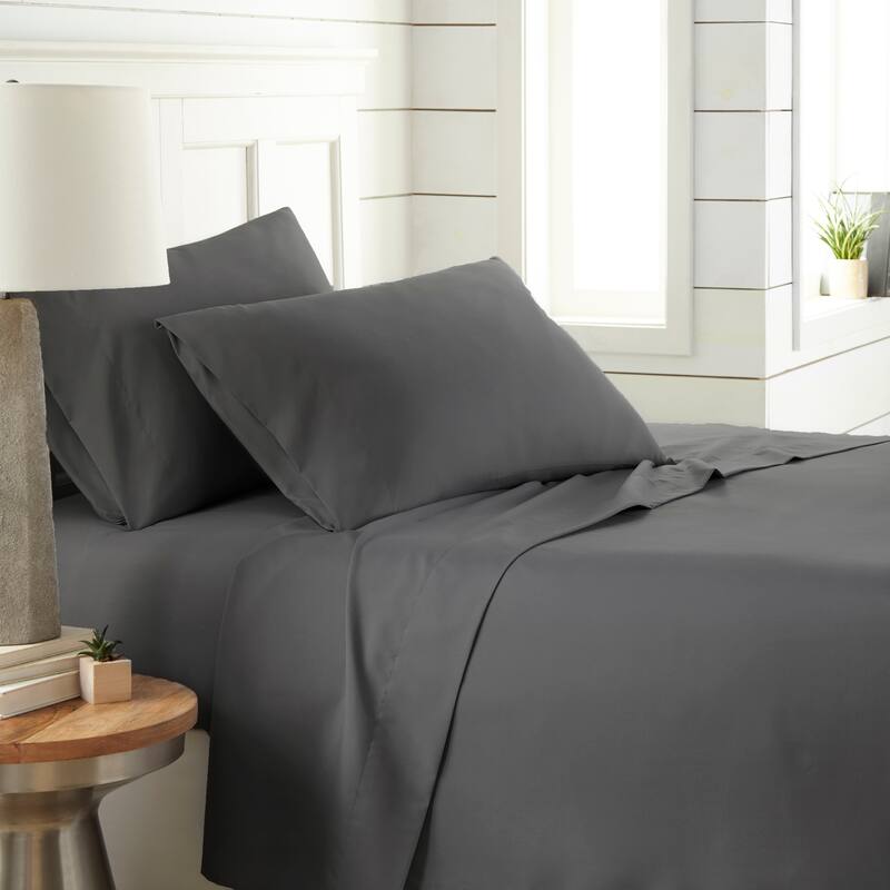 Vilano Classic Ultra-Soft Deep Pocket 4-piece Bed Sheet Set - Slate - Full