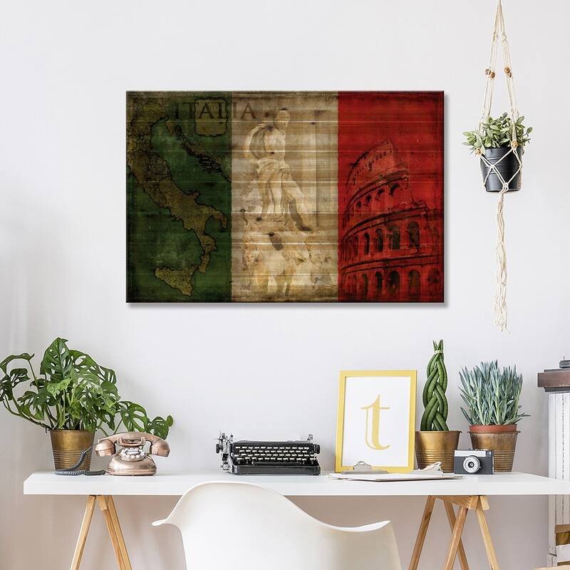 Brava Italia Print On Wood by Luke Wilson - Multi-Color