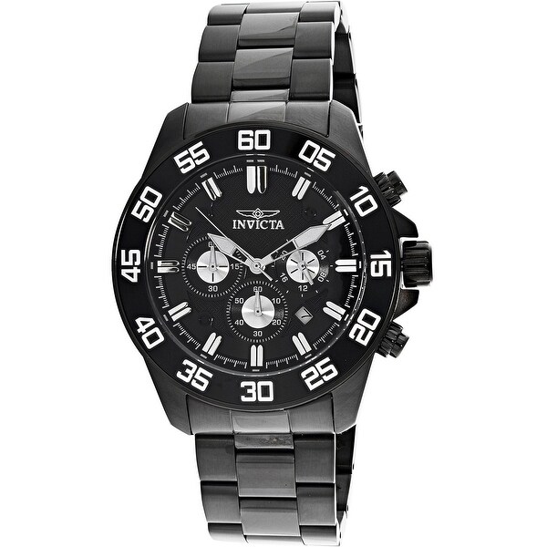 invicta black diver watch