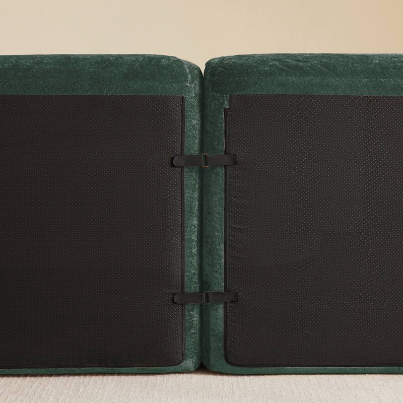 Sofa Couches With boneless Sofa,Soft Velvet Fabric,Bottom Anti-Slip Design