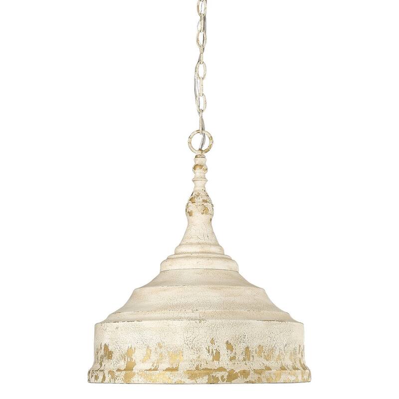Golden Lighting Keating 3 Light 17" Wide Pendant - Antique Ivory