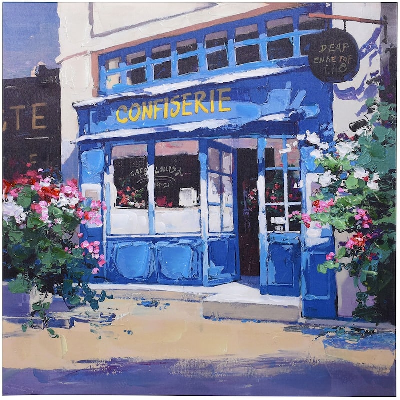 French Shop - Confiserie Sweet Shop with Hand Painted Accents - 30 x 30