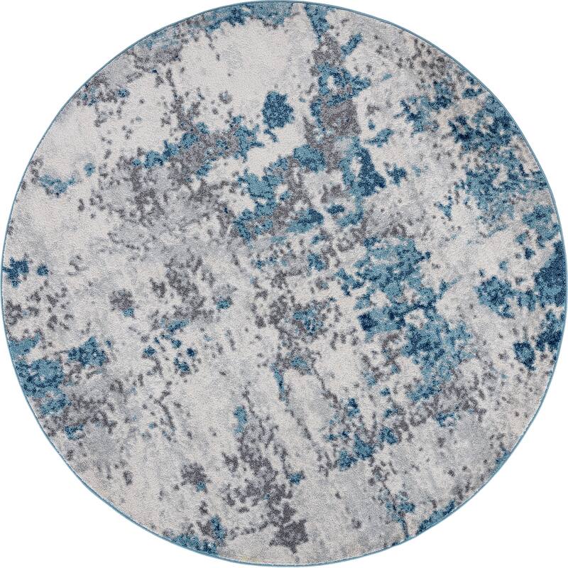 Gematria Industrial Abstract Indoor Area Rug