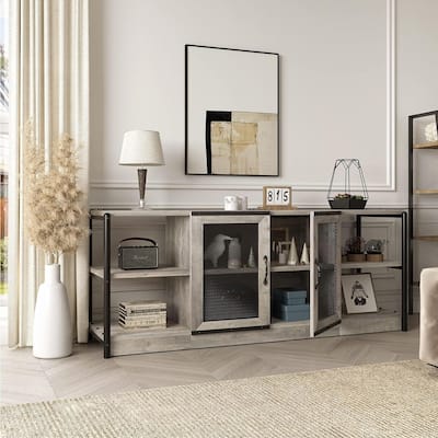 65-Inch Long Wooden TV Stand