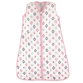 Hudson Baby Infant Girl Muslin Cotton Sleeveless Wearable Sleeping Bag, Sack, Blanket, Pink Aztec