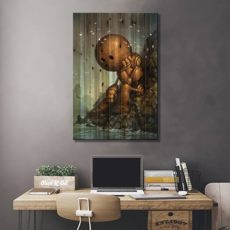 Introversion Print On Wood by Matt Dixon - Multi-Color