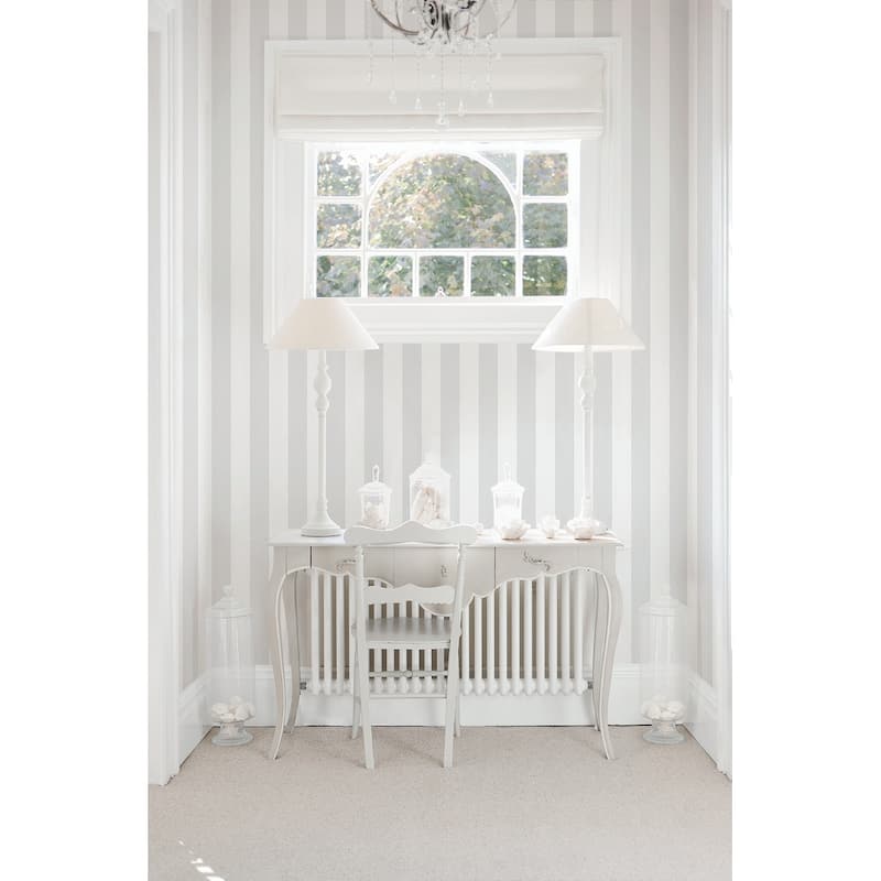 Galerie Wallcoverings Smart Stripes 2 Surface Stripe Vinyl on Non-Woven Matte Wallpaper Roll