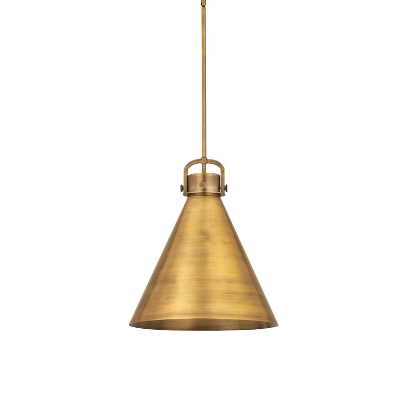 Innovations Lighting 410-1SL-22-18 Newton Cone Pendant Newton Cone 18" - Brushed Brass