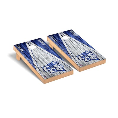 Central Connecticut State Blue Devils Triangle Cornhole Board Set