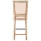 preview thumbnail 4 of 10, SAFAVIEH 30- Inch Buchanan Beige Rectangular Bar Stool (Set of 2) - 23.5" x 19.3" x 47.3"