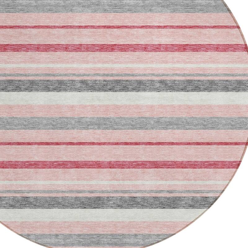 HomeRoots Striped Transitional Rectangle Outdoor Rug
