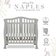 preview thumbnail 5 of 6, Dream On Me Addison 4-in-1 Convertible Mini Crib, Cool Grey