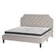 preview thumbnail 76 of 121, Tufted Platform Bed with 10 Inch Pocket Spring Mattress
